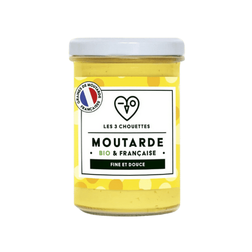 Les 3 Chouettes - Moutarde nature bio - 190g