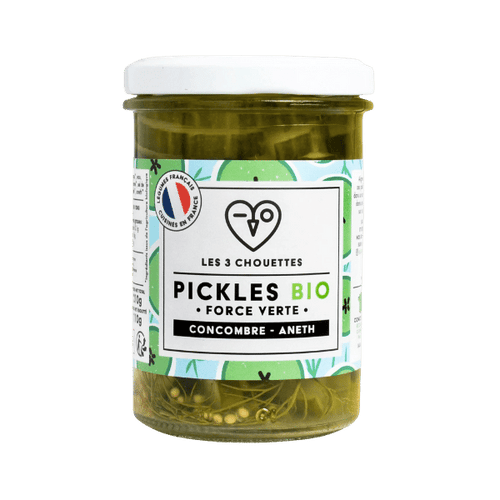 Les 3 Chouettes - Pickles Concombre Aneth bio - 210g