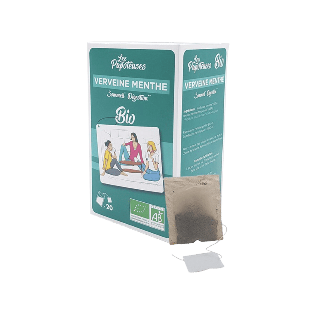 Les papoteuses - Tisane verveine menthe bio - 20 sachets