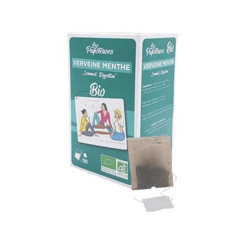 Les papoteuses - Tisane verveine menthe bio - 20 sachets