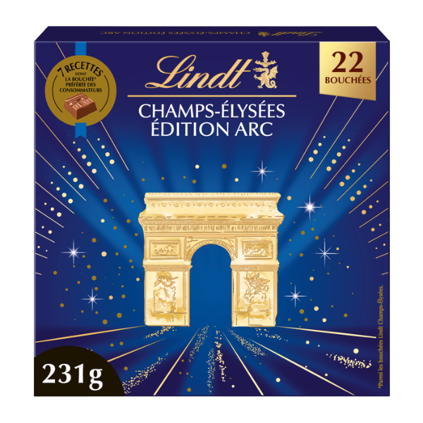 Lindt - Assortiment de chocolats édition Arc de Triomphe - 231g - 3046920012737