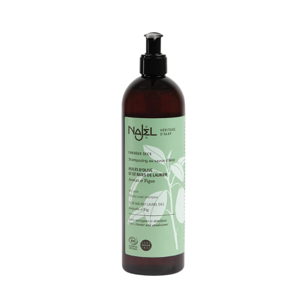 Shampoing au savon d'Alep 2 en 1 - cheveux secs - 1L