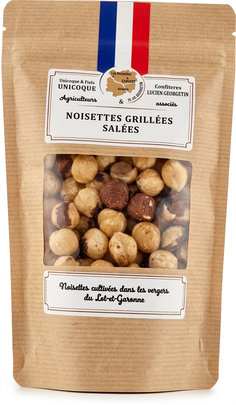 Lucien Georgelin - Noisettes grillées salées - 80g - 3335770010278