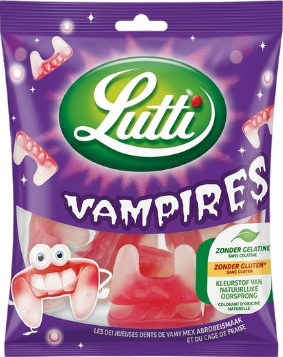 Lutti - Bonbons en forme de dents de vampire - 100g - 5400787048205