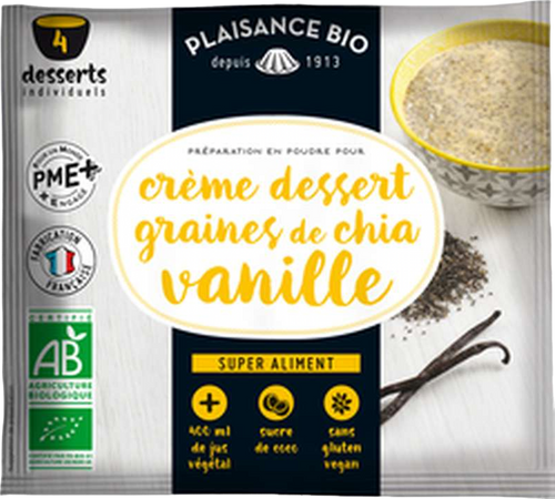 Crème dessert graines de chia vanille bio - 40g