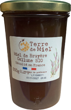 Miel de bruyère callune bio - 500g
