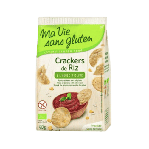 Ma Vie Sans Gluten - Crackers riz huile d'olive bio - 40g