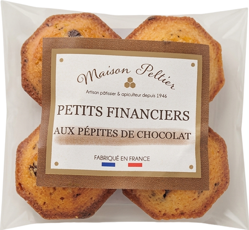 Maison Peltier - Financiers aux pépites de chocolat - 60g - 1004004044913