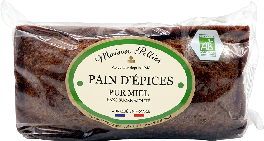 Maison Peltier - Pain d'épices au miel sans sucres ajoutés bio - 90g  - 3335440216498