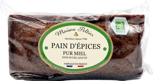 Maison Peltier - Pain d'épices au miel sans sucres ajoutés bio - 90g  - 3335440216498