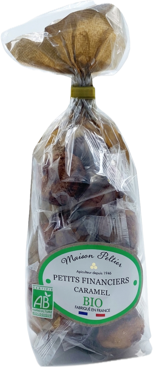 Maison Peltier - Petits financiers aux éclats de caramel au miel de France bio - 160g - 3335440252113