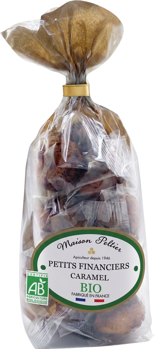 Maison Peltier - Petits financiers aux éclats de caramel au miel de France bio - 160g - 3335440252113