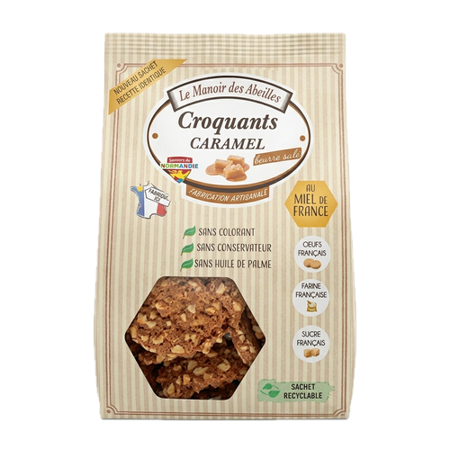 Manoir des abeilles - Croquants au caramel - 115g - 3335440225926