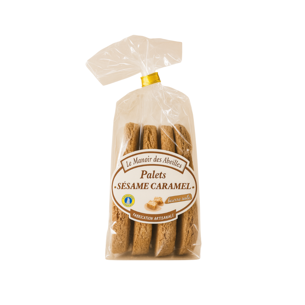Manoir des abeilles - Palets sésame caramel - 160g - 3335440271626