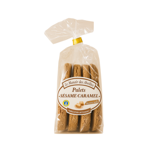 Manoir des abeilles - Palets sésame caramel - 160g - 3335440271626