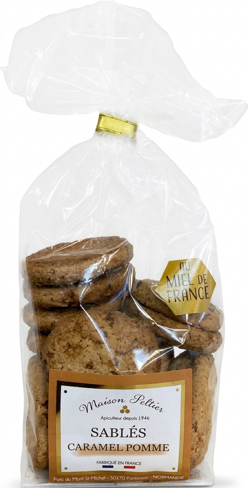 Manoir des abeilles - Sablés pomme caramel - 180g - 3335440226602