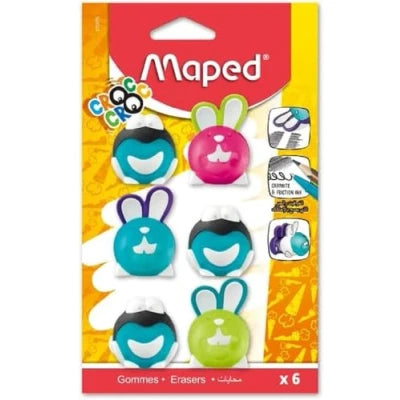 Maped - Lot de gommes - 6 unités - 3154140158798