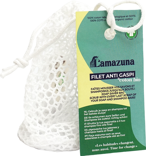 Filet à savon anti gaspi en coton bio