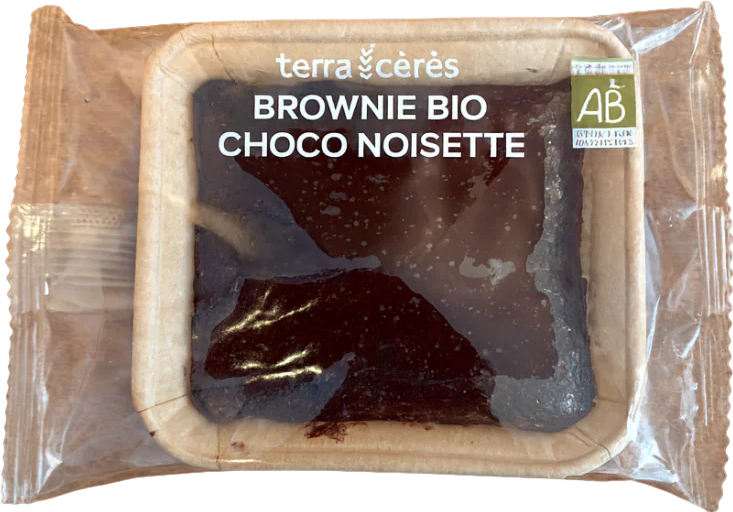 Brownie choco noisette bio - 75g