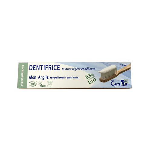 Mon Carré Nat - Dentifrice Mon Argile à l'eucalyptus BIO - 75 ml