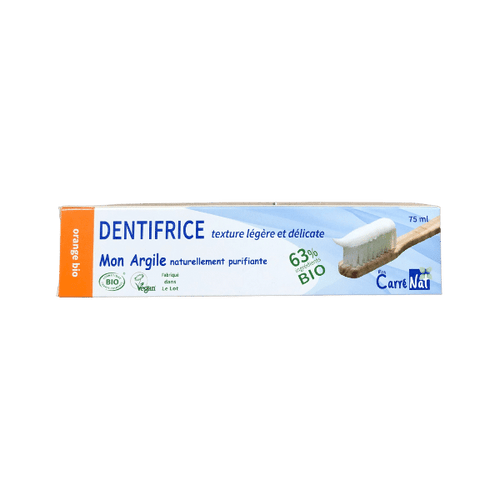 Mon Carré Nat - Dentifrice Mon Argile à l'orange BIO - 75ml