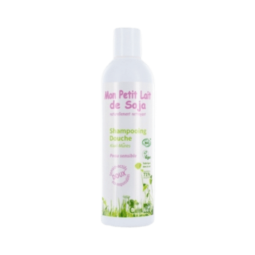 Mon Carré Nat - Mon Petit Lait de Soja Shampoing douche au kiwi et à la mûre pour peau sensible - 250 ml