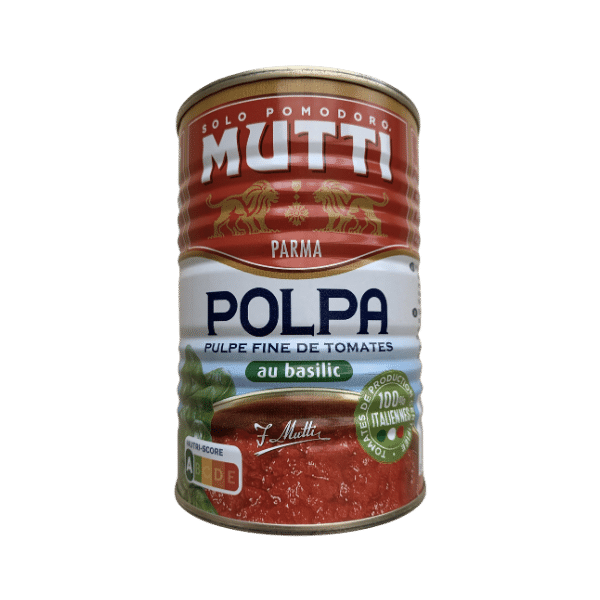 Mutti - Pulpe de tomate et basilic AOP - 400g