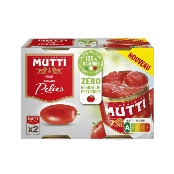 Mutti - Tomates pelées - 2x400g