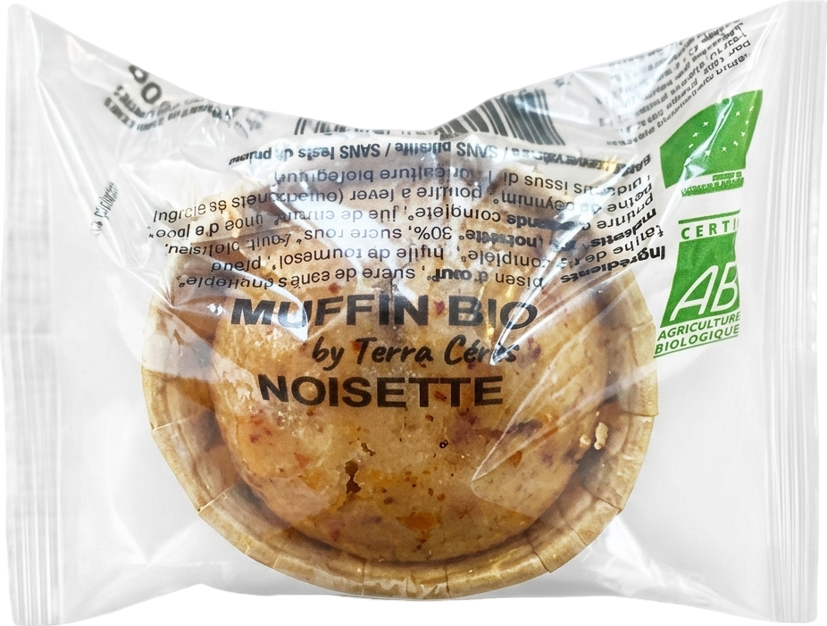 Muffin à la noisette bio - 50g