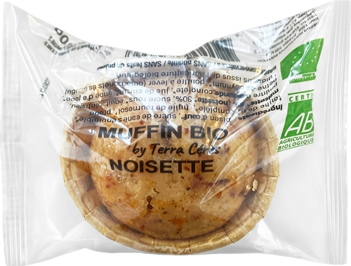 Muffin à la noisette bio - 50g