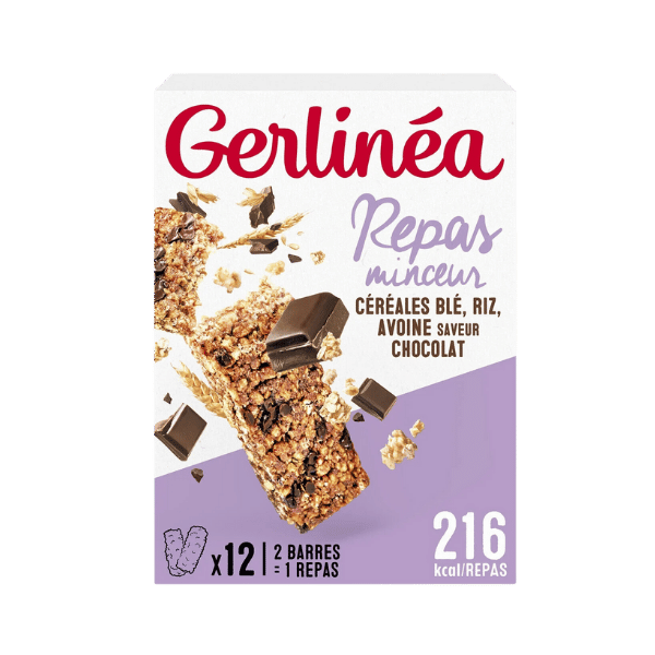 Barres repas minceur aux céréales et chocolat - 372g