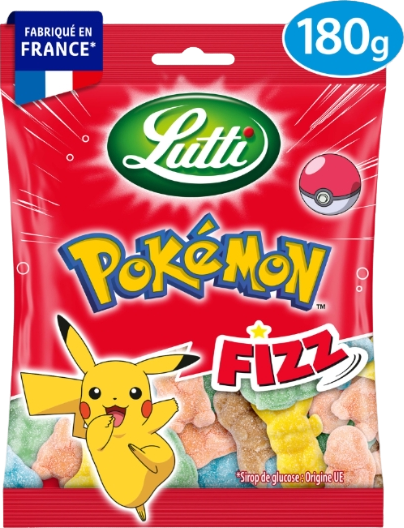 Bonbons pokemon fizz piquants - 180g