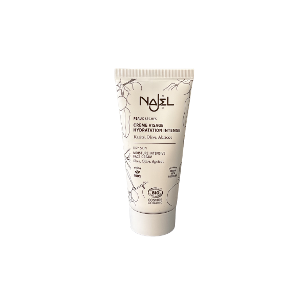Najel - Crème hydratante visage peaux sèches bio - 50ml - 3760061221901