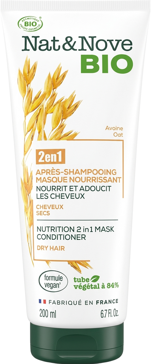 Nat&Nove - Après-shampoing nourrissant bio - 200ml - 3140100366440