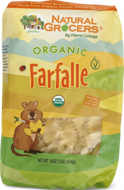Natural Grocers  - Pâtes farfalle - 454g - 849327006490