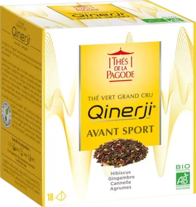 Thé vert Qinerji avant sport - 18 sachets