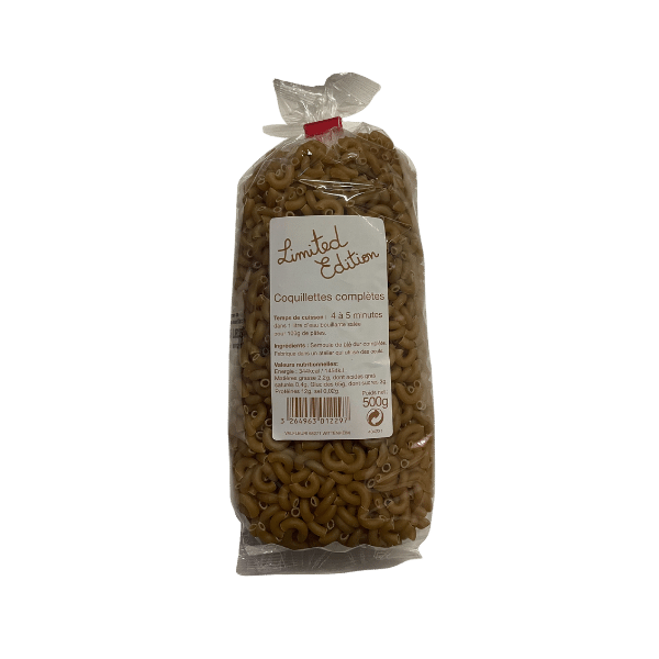 Coquillettes au blé complet - 500g - Limited Edition