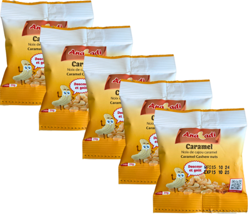 Noix de cajou caramel - 5x20g