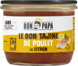 Plat de Tajine de poulet au citron - 300g