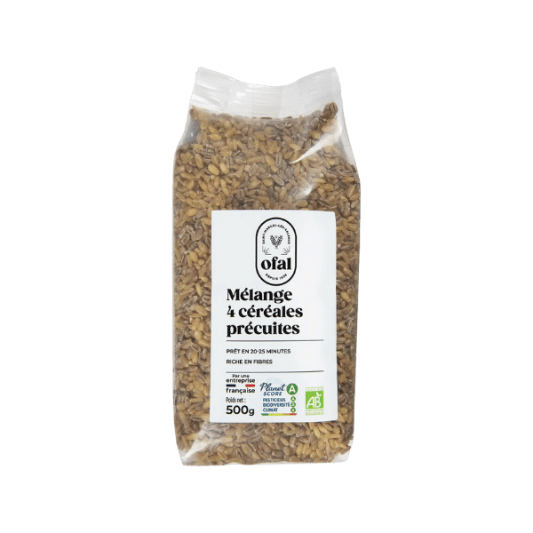 Ofal - Mélange 4 céréales précuites bio - 500g