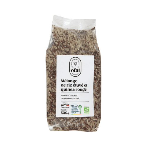 Ofal - Mélange de riz étuvé et quinoa rouge - 500g