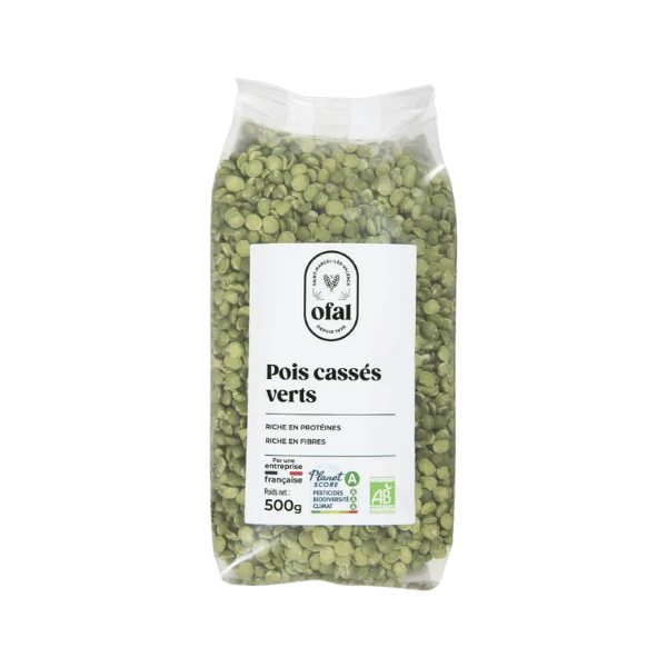 Ofal - Pois cassés verts bio - 500g