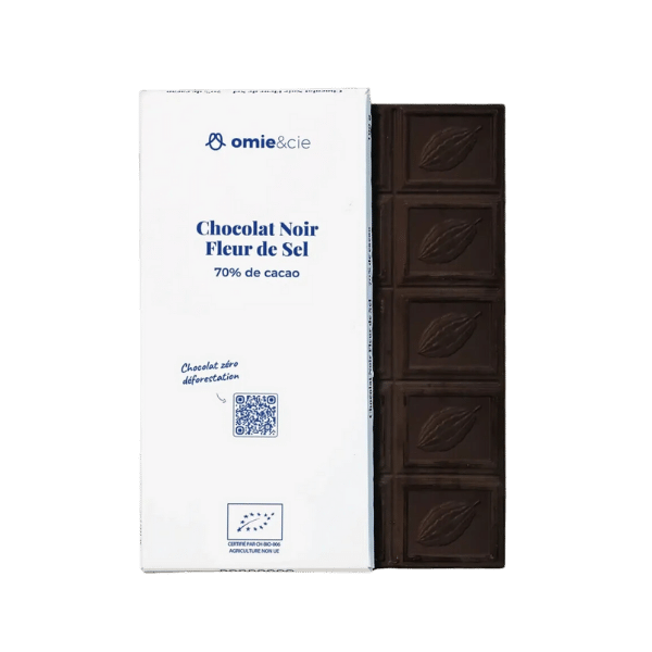 Omie - Chocolat noir 70% à la fleur de sel bio - 100g