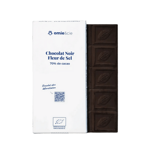 Omie - Chocolat noir 70% à la fleur de sel bio - 100g