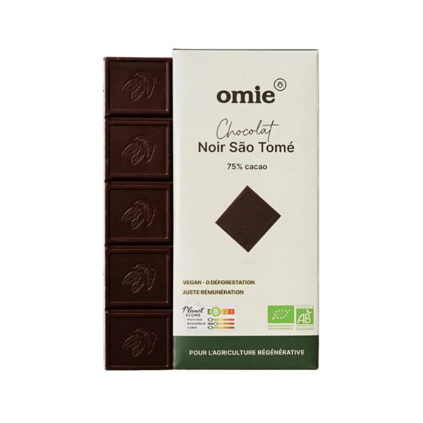 Omie - Chocolat noir São Tomé 75% bio - 100g