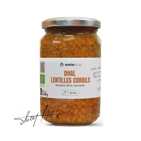 Omie - Dahl de lentilles corail bio - 340g