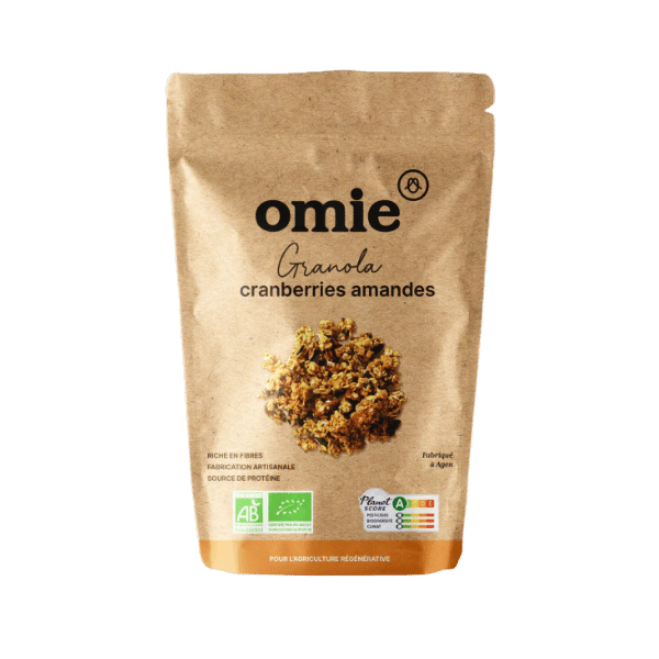 Omie - Granola cranberries et amandes bio - 330g
