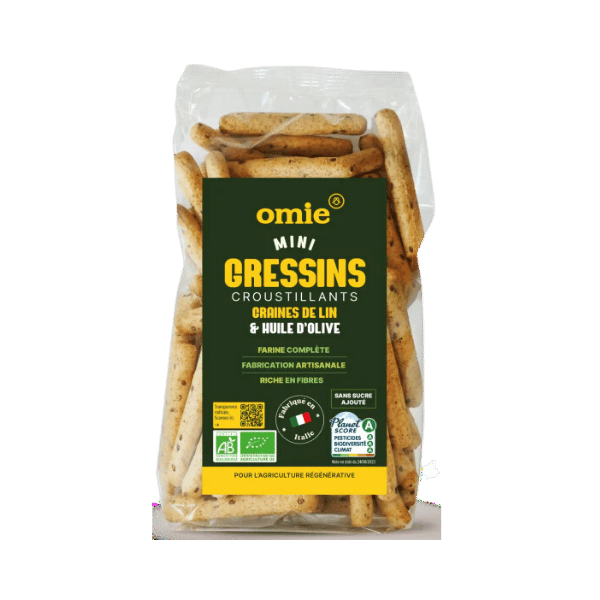 Omie - Gressins au lin bio - 200g