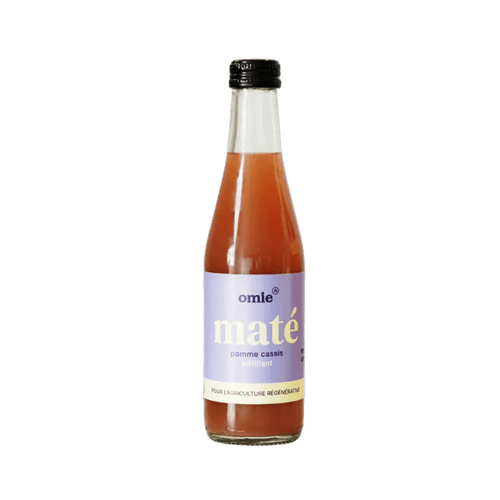 Omie - Infusion pétillante maté pomme et cassis bio - 25cl