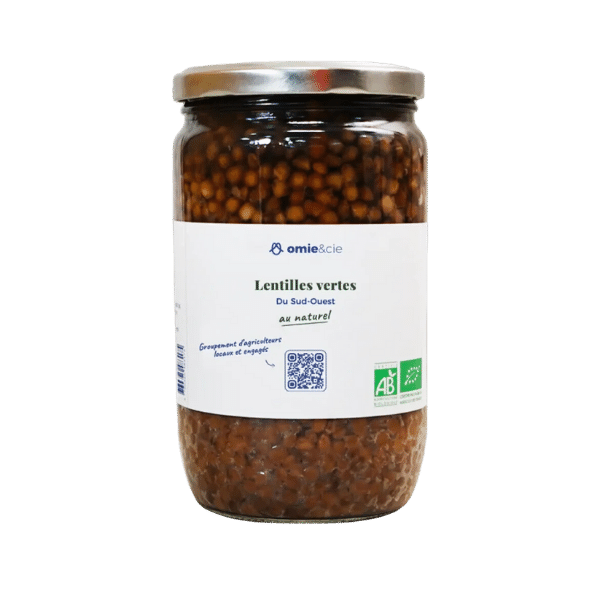 Omie - Lentilles au naturel bio - 660g